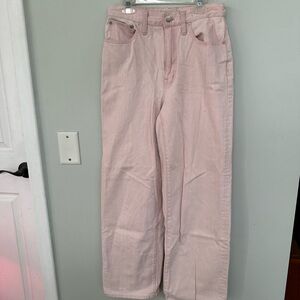 Madewell Blush Pink Wide Leg Pants